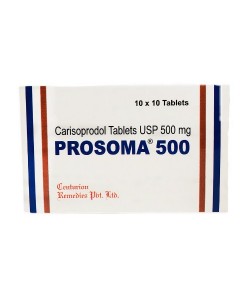 Prosoma 500 mg Uses, Dosages, Side Effects, Warnings